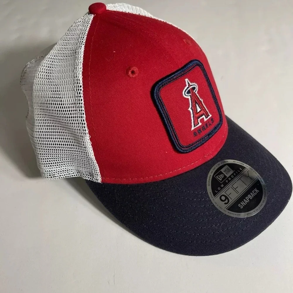 Los Angeles Angels New Era 9Fifty SnapBack Men's Cap Hat Red New